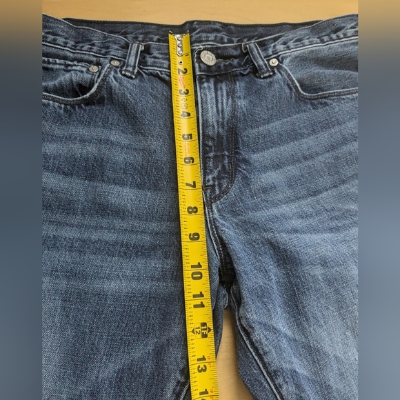 GAP 1969 Men straight leg jeans washed style size 34x32 100% cotton - Picture 8 of 10